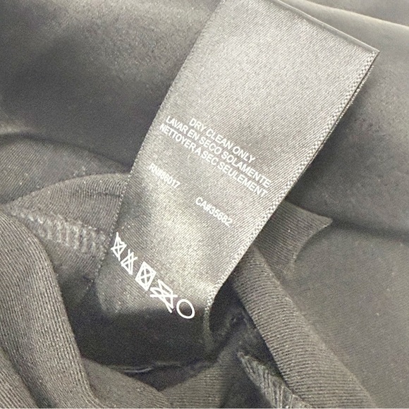 BEBE Women’s Black Ivory Eyelash Lace Ruffle Front Strapless Bodycon Dress Sz M - Picture 7 of 8